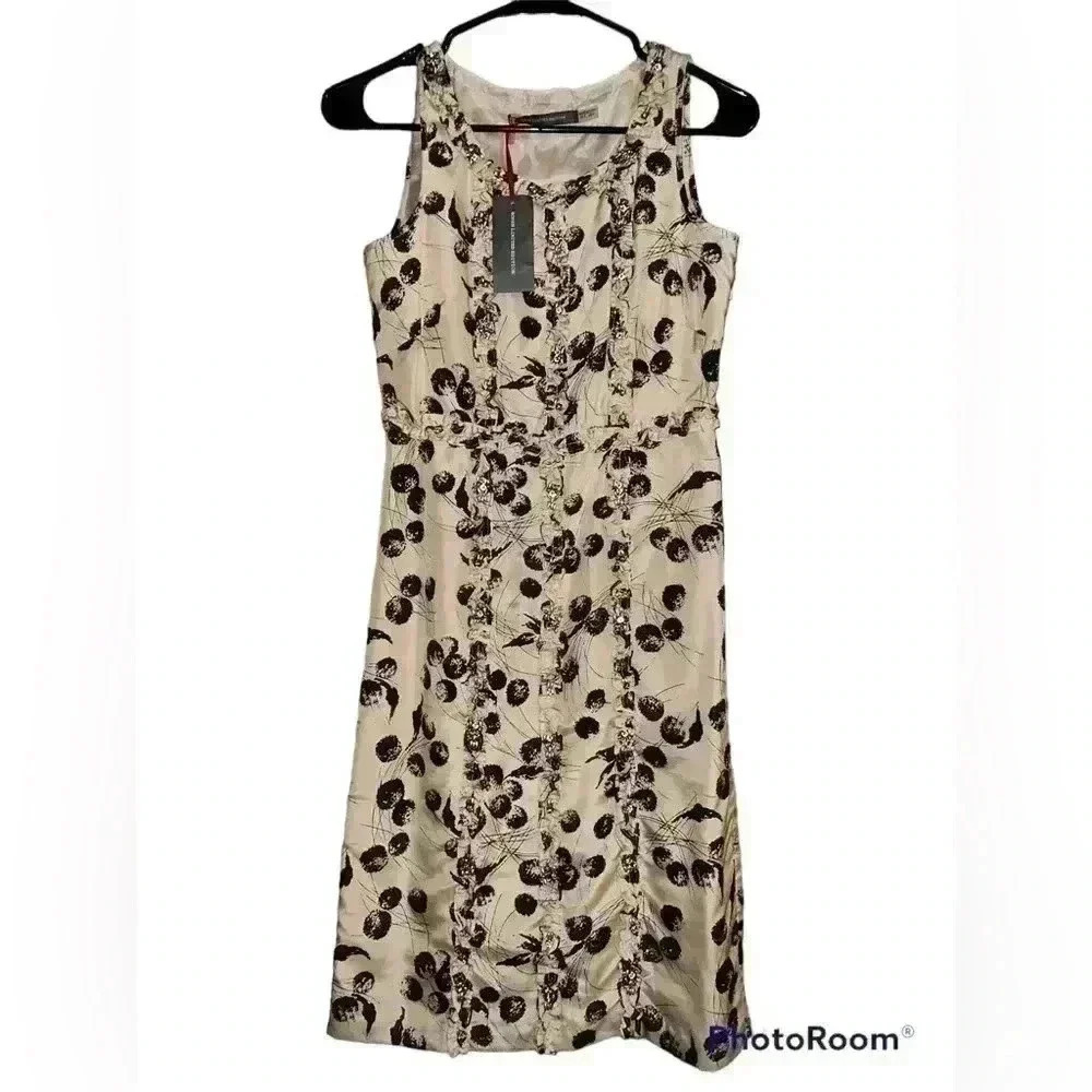 NWT Boden Limited Edition Rhinestone Patterned Cocktail Dress Size 2